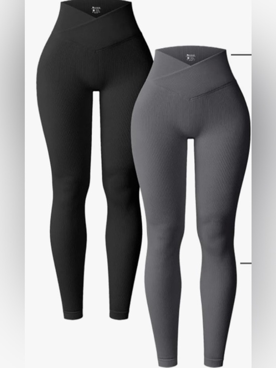 OQQ Pants - OQQ “Black” Leggings with V-Waistband